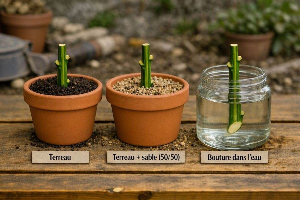 bouturer les arbres fruitiers en terre ou en eau