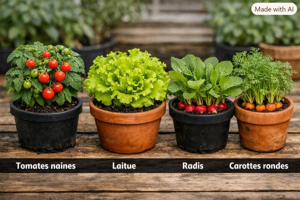 plantes comestibles petits espaces legumes
