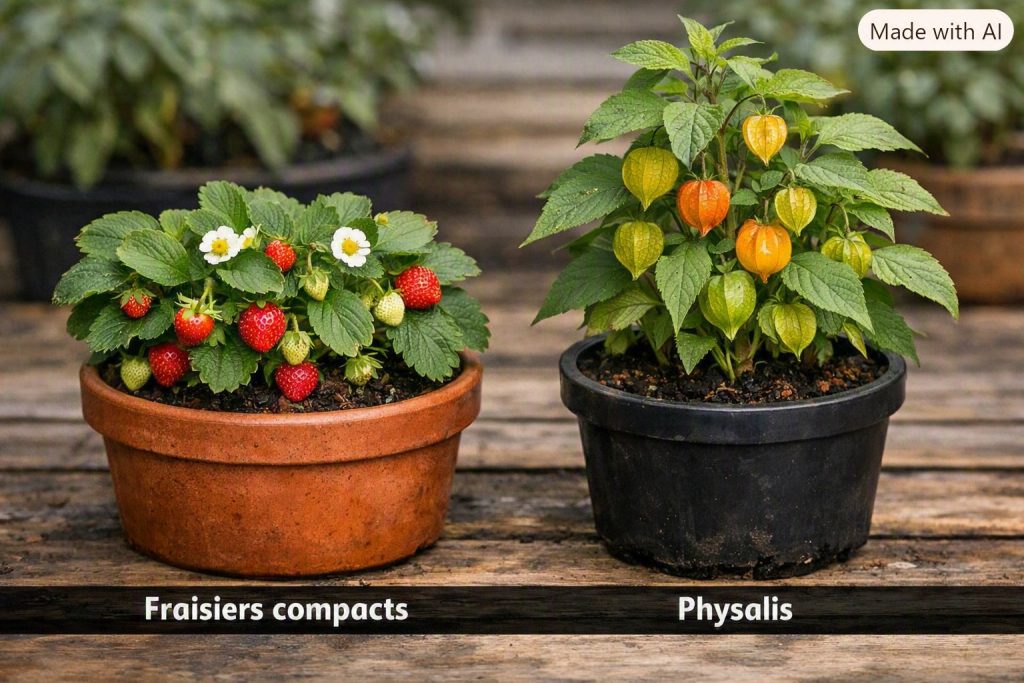 plantes comestibles petits espaces fruits