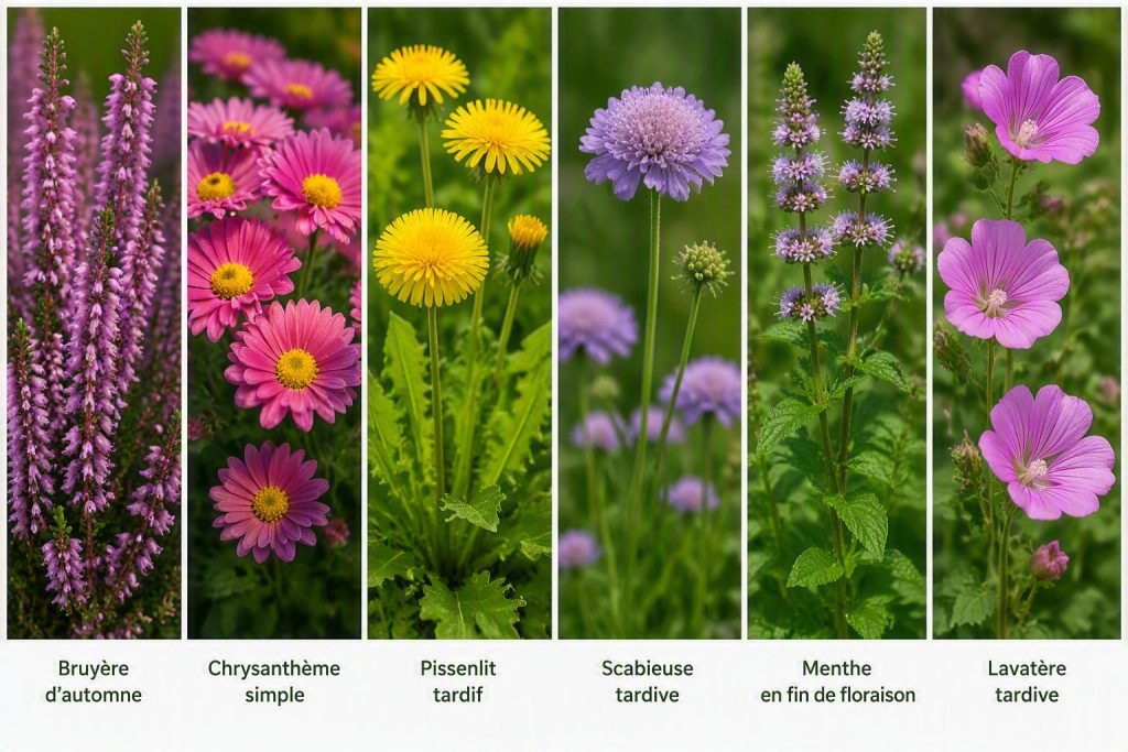 plantes mellifères d'automne riches en pollen et nectar
